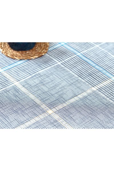 Madame Coco Boise PVC Tablecloth - Navy Blue - 140 Cm