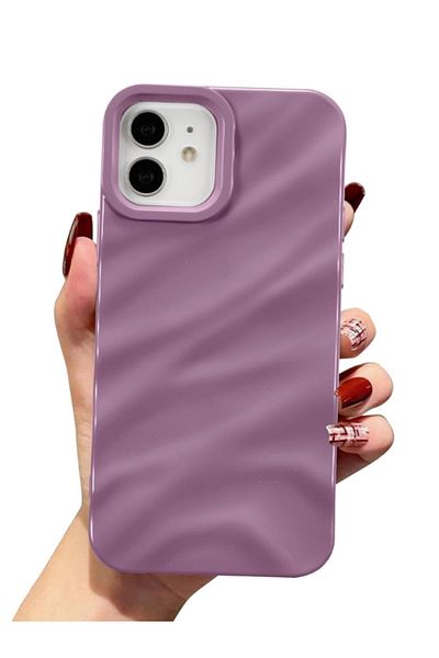 KVK PRİVACY حافظة متوافقة مع هاتف Apple Iphone 12/12pro، غطاء ناعم مقاوم للصدمات ومطلي بالكهرباء، وردي وردي