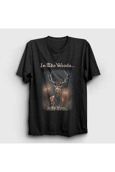 Presmono Μαύρο μπλουζάκι Unisex Cease The Day In The Woods - 479903 ττ