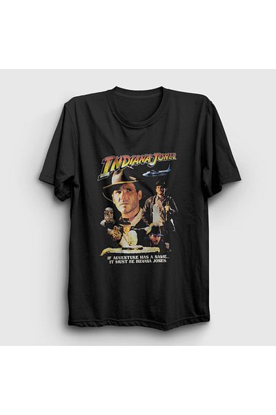 Presmono Μπλουζάκι με αφίσα μαύρης ταινίας Unisex Indiana Jones - 486540 ττ