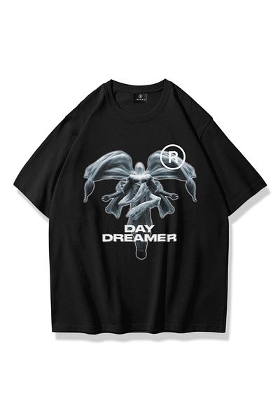 Trendiz Μαύρο Unisex Day Dreamer T-Shirt