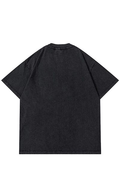 Trendiz Unisex Sunny Sunday Washed Grey Tshirt