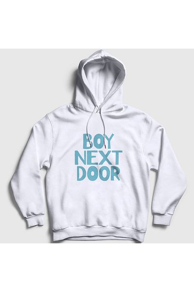 Presmono Λευκό λογότυπο Unisex φούτερ με κουκούλα - K Pop Boynextdoor 490970 ττ