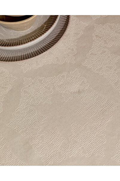 Madame Coco Lavinia Masa Örtüsü - Ekru - 160x300 Cm