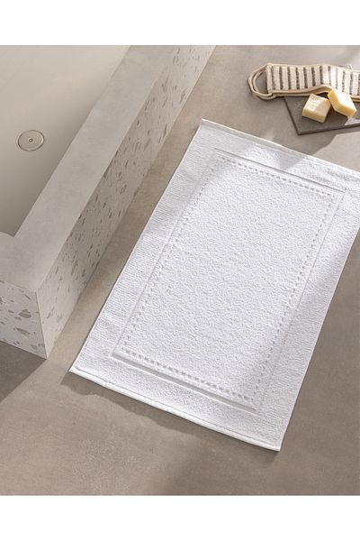 Madame Coco Πετσέτα ποδιών Angeline White Cotton - 50x80 cm - Natural Collection