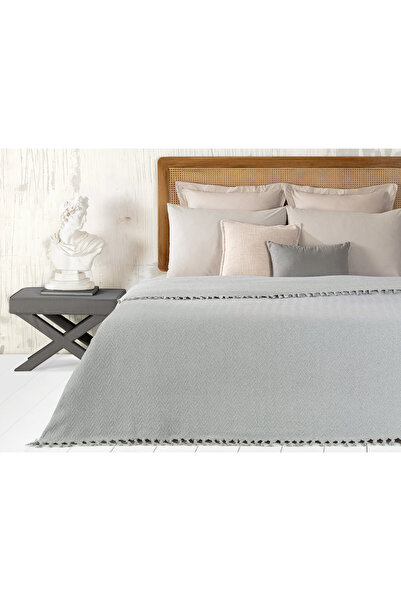 Madame Coco Stephane Single Bedspread - Gray