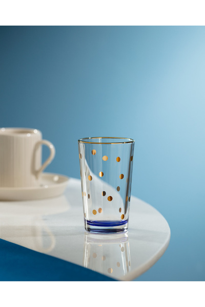 Madame Coco Chapelle - Points Dorés Gold 4-piece Coffee Side Glasses Set - 100ml
