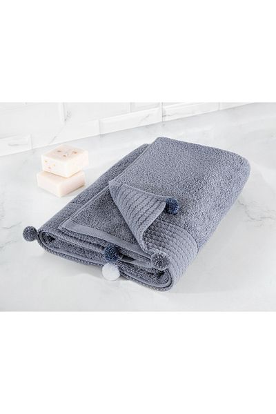 Madame Coco Valerie Bath Towel - Navy Blue