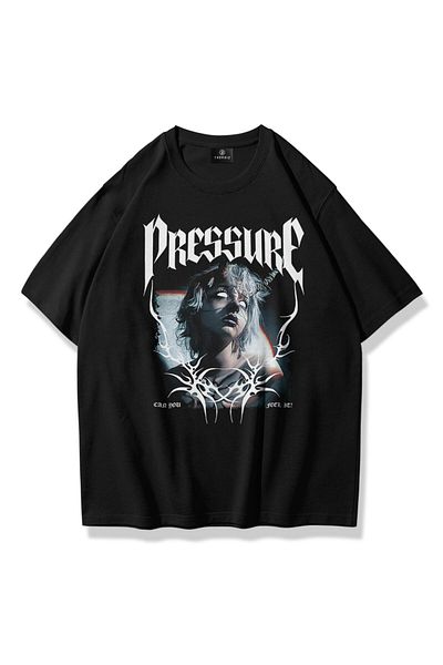 Trendiz Μαύρο μπλουζάκι Unisex Pressure