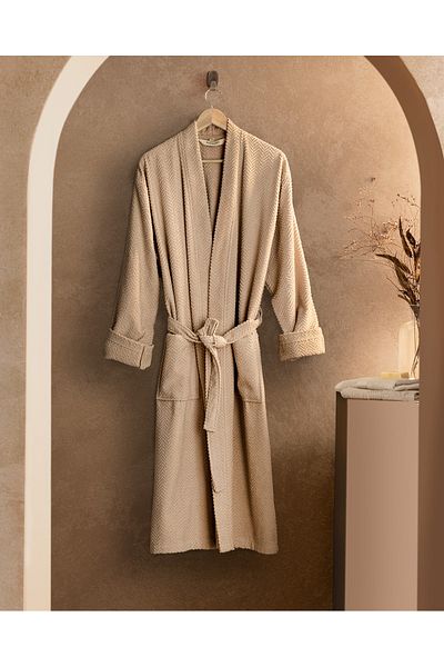 Madame Coco Halat de baie pentru bărbați, 100% bumbac, kimono Nicola