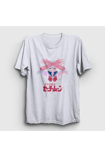 Presmono Μπλουζάκι Unisex Serena Usagi V2 Sailor Moon - Λευκό, μοτίβο Moon Warrior 487547 ττ