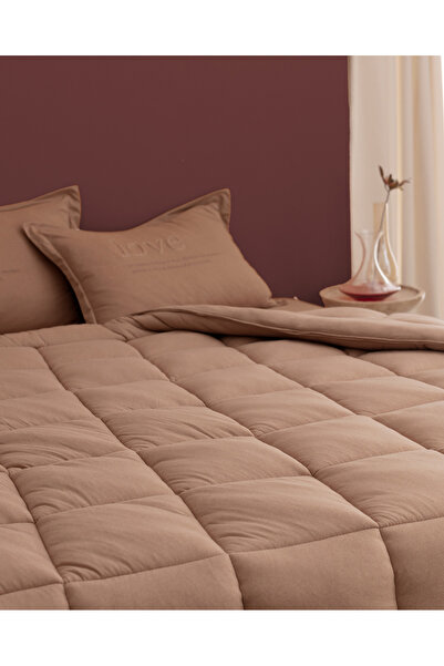 Madame Coco Bobigny Supersoft Çift Kişilik Comforter Set - Pudra