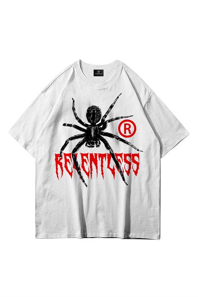 Trendiz Unisex Relentless Tshirt Λευκό