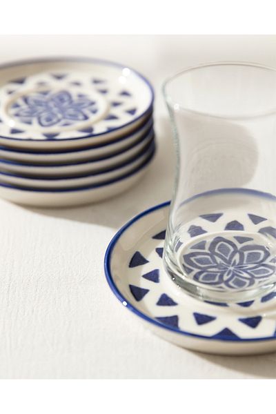 Madame Coco Set de 6 farfurii de ceai Grande Triangle