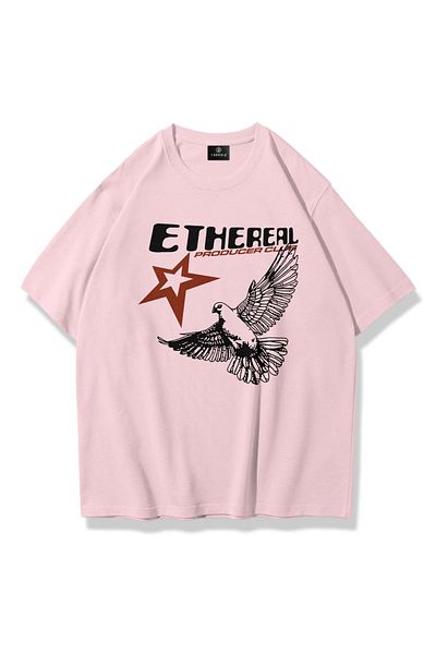 Trendiz Unisex Ethereal Tshirt Ροζ