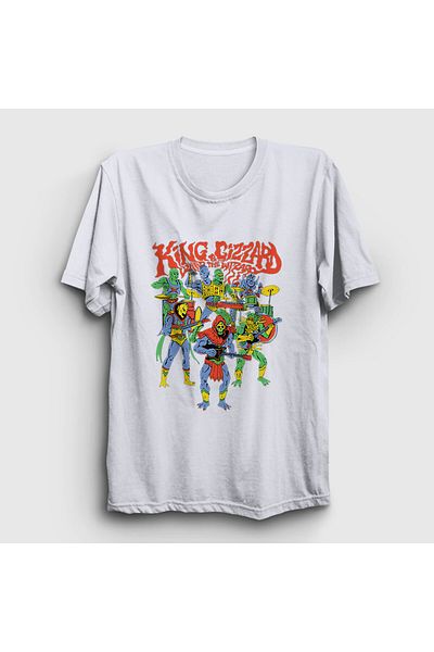 Presmono Λευκό μπλουζάκι King Gizzard And The Lizard Wizard Unisex - 489057 ττ