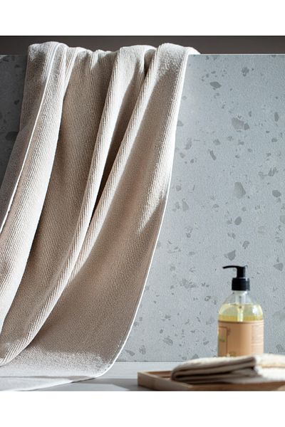 Madame Coco Delron Beige Towel Set - 100% Cotton - Luxury Collection