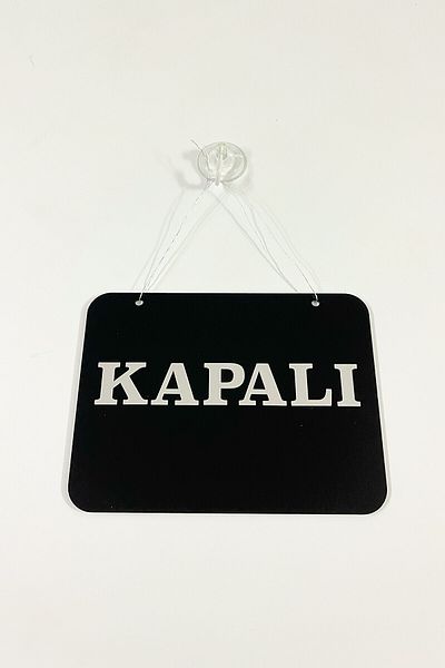 Kuzeylina Store Open Closed Sign Plexiglass - 20*15 cm - Mirrored Silver Plexiglass