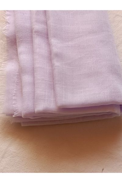 KVSHOME Hijab 3-Piece Same Color Flared Cotton Writing Scarf 100X100Cm