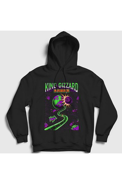 Presmono Φούτερ Stadthalle King Gizzard And The Lizard Wizard Unisex μαύρη κουκούλα - 493511 ττ