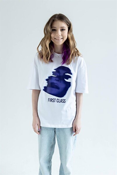 Trendiz Λευκό μπλουζάκι Unisex First Class