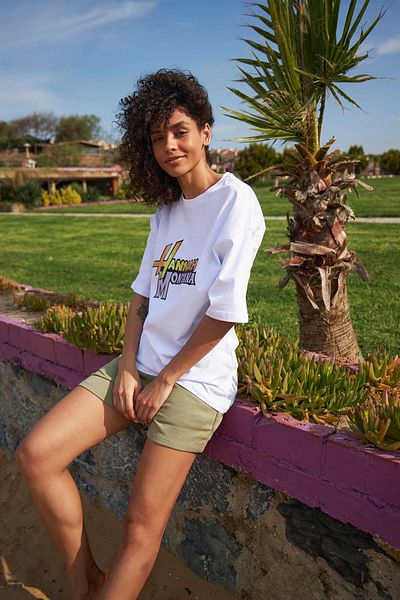 Trendiz Unisex Hannah Montana Text Tshirt Λευκό