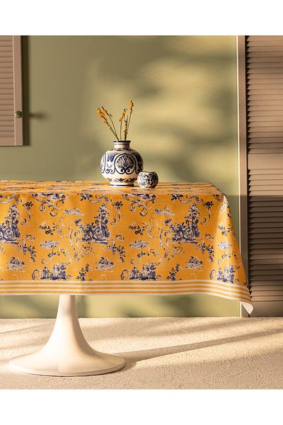 Madame Coco Nora Pvc Tablecloth - 140X140 cm
