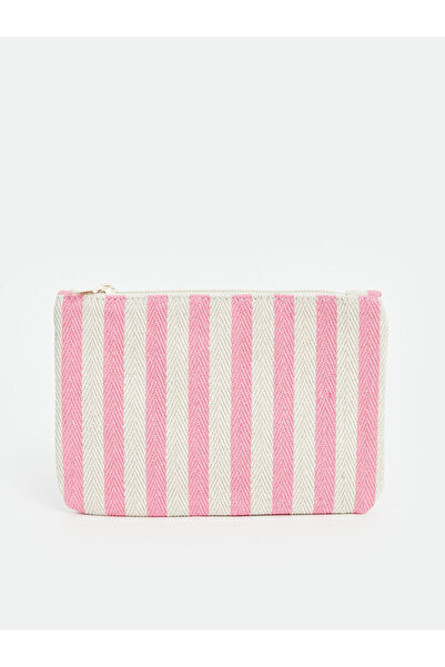 LC Waikiki Pink Striped Women's Wallet
