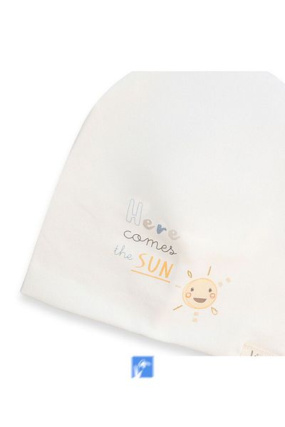 Kardelen Butik Denizli 100% Cotton Double Layer Baby Boy Combed Cotton Beret (0-18 Months)