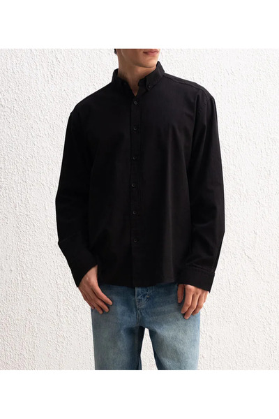 Hazhers Erkek Oversize Fresh Keten Yazlık Gömlek