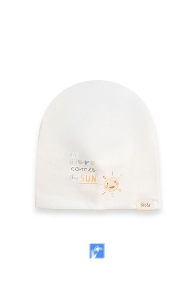 Kardelen Butik Denizli 100% Cotton Double Layer Baby Boy Combed Cotton Beret (0-18 Months)