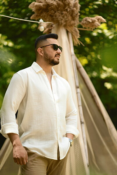 YS Giyim Selection قميص موسلين