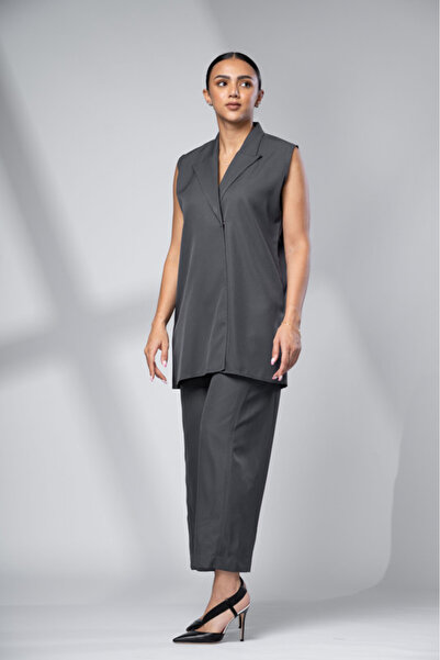 outline Grey Formal Fit 2 Piece Set