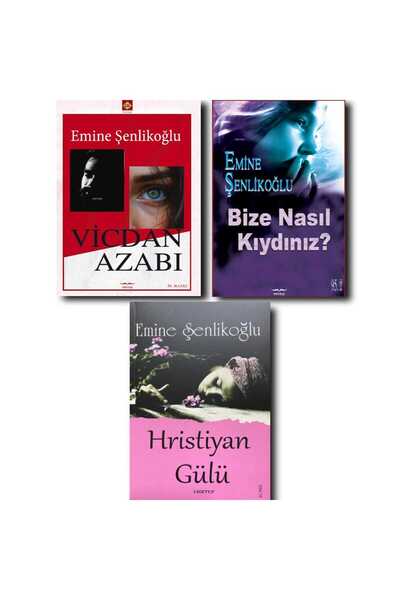 Mektup Yayınları EMİNE ŞENLİKOĞLU 3 KİTAP SETİ/ VİCDAN AZABI/ HRİSTİYAN GÜLÜ/...
