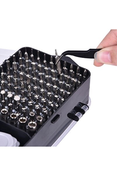 Busstier 115 Parça Manyetik Tornavida Seti – Profesyonel Onarım Kiti, Laptop, Telefon, Saat Tamiri İçin