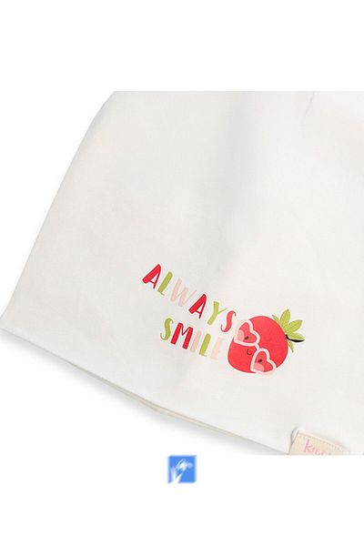 Kardelen Butik Denizli 100% Cotton Double Layer Girl's Combed Cotton Cap (1-4 Years)