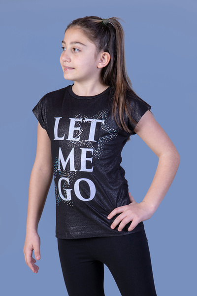 Toontoy Μπλουζάκι για κορίτσια Let Me Go με τύπωμα