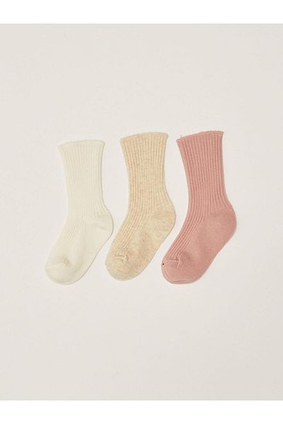LC Waikiki Lcw Baby Basic Unisex Baby Socks 3-Piece (S2)