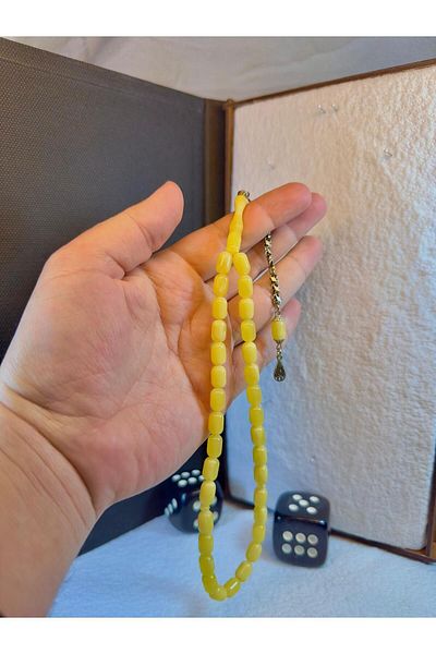Anemore Collection Beyrut Damla Amber Tasbih Capsule Cut T-58