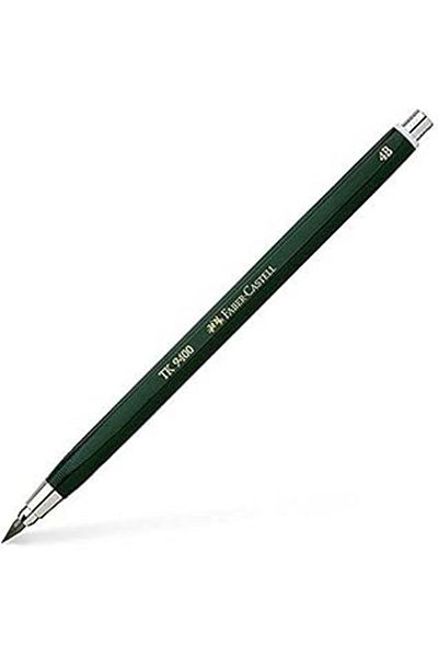 Mu Art Faber-Castell Push Pen Tk ©   9400, Without Clip, Tip Thickness: 3.15 Mm, Degree of Elevation: 6B, Black