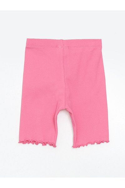 LC Waikiki Girls' Ribbed Leggings with Elastic Waist