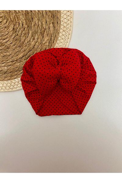 GÜNEŞ KİDS Double Layer Solid Color Baby Girl Bonnet with Bow 0-12 Months