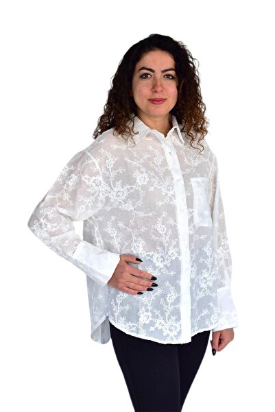 BAGLAN Ženska letnja autentična košulja sa cvetnim uzorkom BGL-ST04249