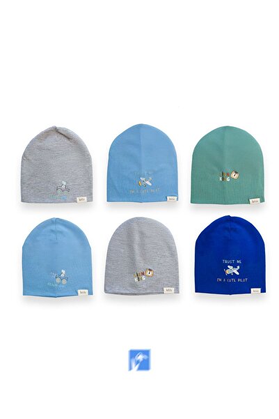 Kardelen Butik Denizli %100 Cotton Çift Kat Erkek Çocuk Penye Bere  ( 1-4 Yaş )