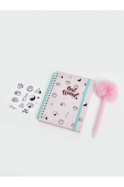 LC Waikiki Lcw Accessories Printed Girl's Notebook Set