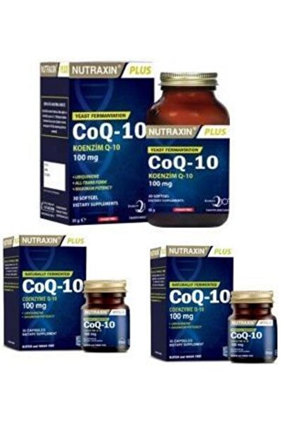 Nutraxin Coq-10 100mg 30 Kapsül 3 Adet