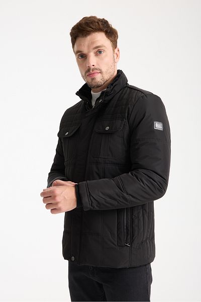 DYNAMO Hoodless, Fixed Fur Collar Sports Coat 3301