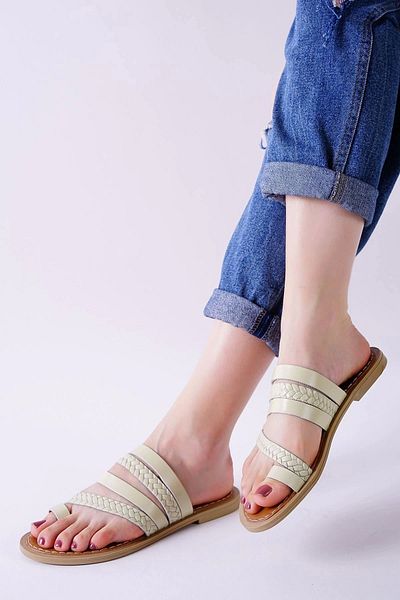 Hepta Collection Aboll Beige Skin Slippers
