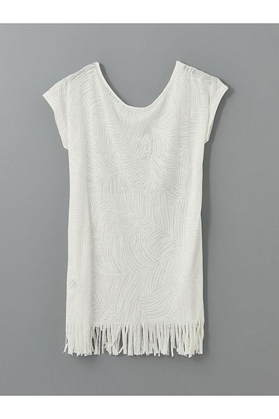 LC Waikiki Γυναικείο φόρεμα παραλίας LCW DREAM Boat Neck