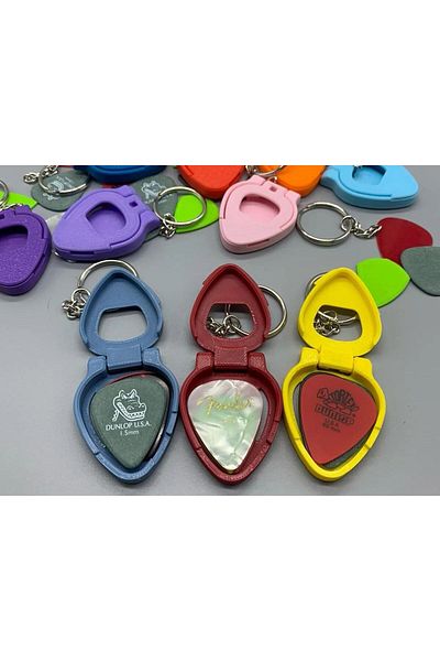 ardecem bilgisayar Guitar Picks - 3 Keychain Holders